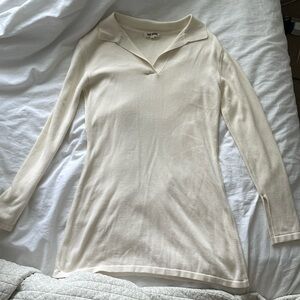 Djerf Avenue Getaway Dress Cream